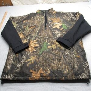 Mossy Oak Jacket Mens 3XL Black Camo Arctic Shield Pullover Water Resistant Hunt